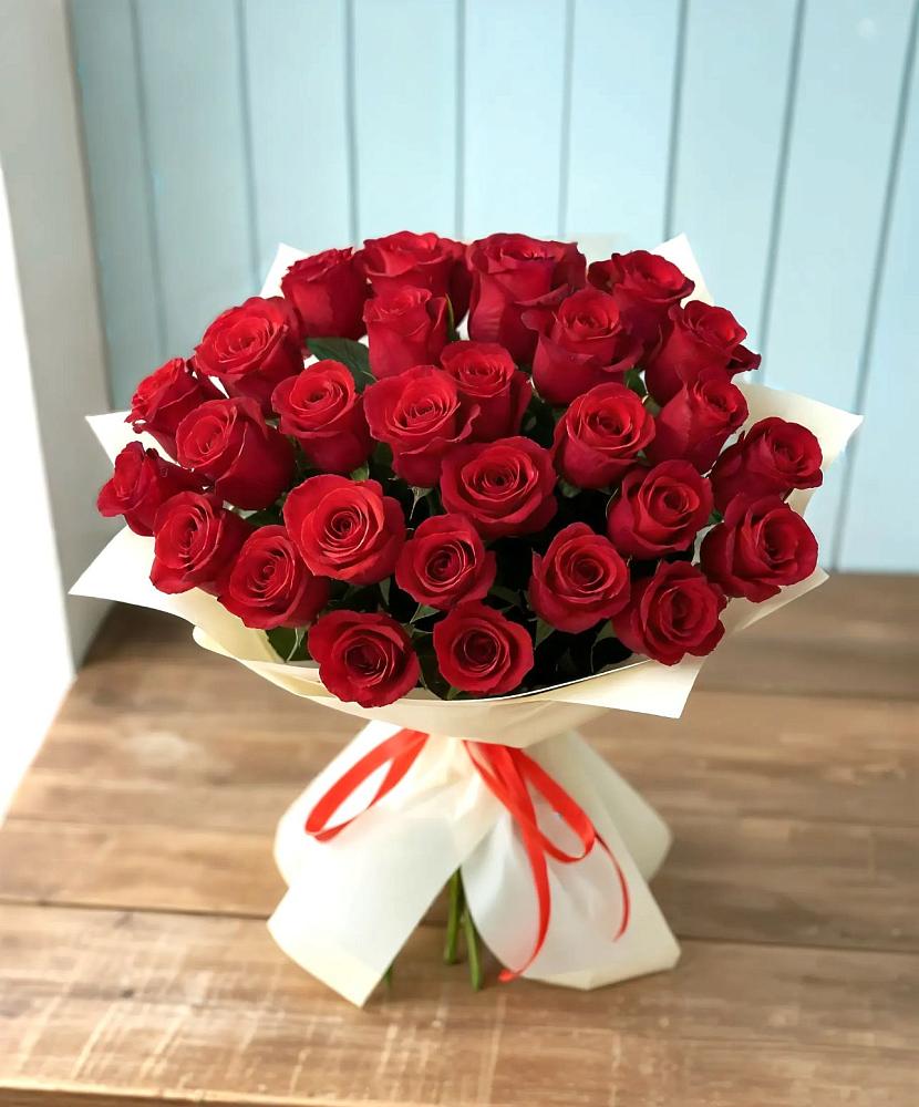 Букет 29 Красных роз в Марёво