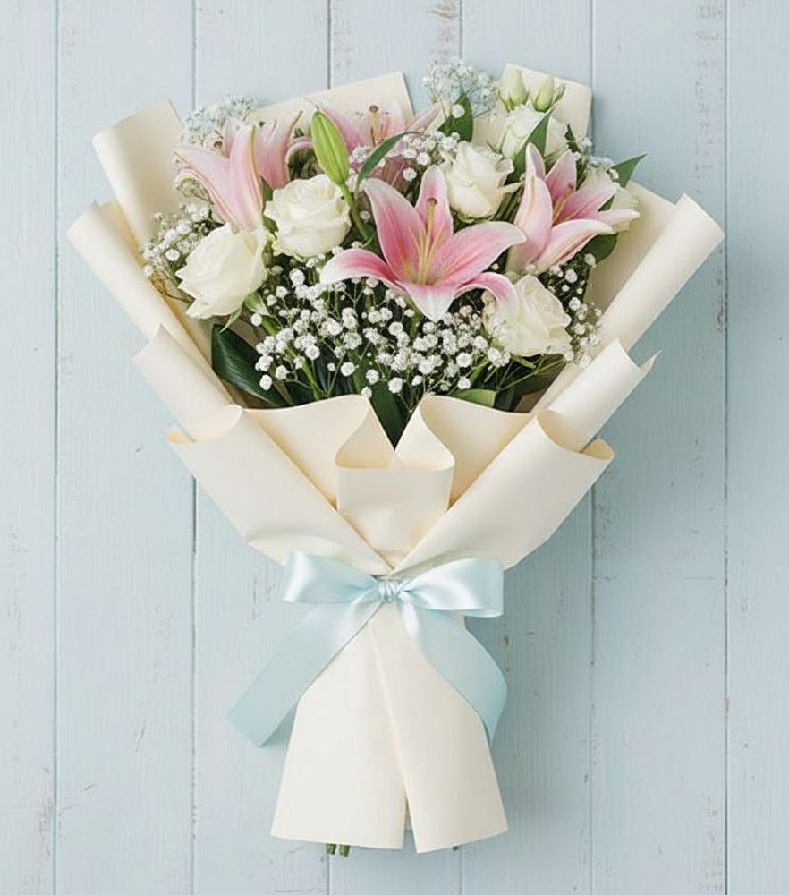 Букет цветов из: Лилии в Марёво