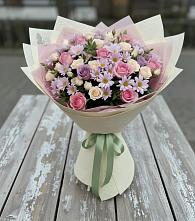Букет цветов из:  Розы и Хризантемы #REPLACE_PRED# Марёво
