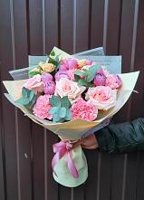 Букет цветов из:  Розы и Гвоздики #REPLACE_PRED# Марёво
