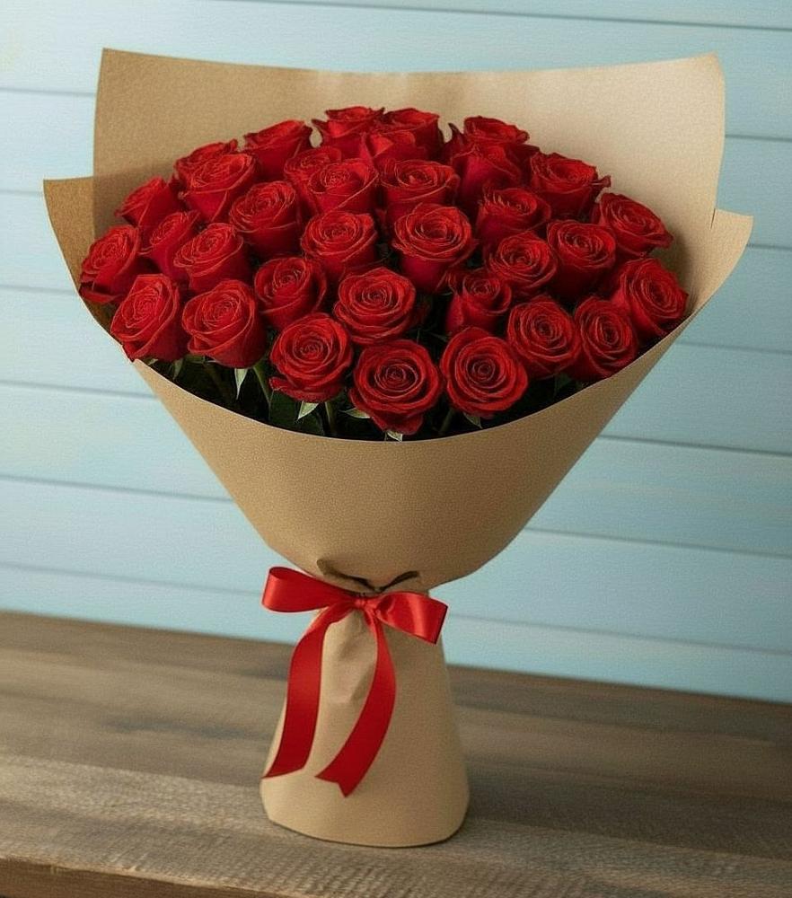 Букет Красные розы Милано в Марёво