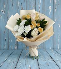 Букет цветов из:  Розы и Хризантемы #REPLACE_PRED# Марёво