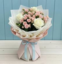 Букет цветов из:  Розы в Марёво