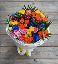 Букет цветов из:  Розы и Хризантемы в Марёво