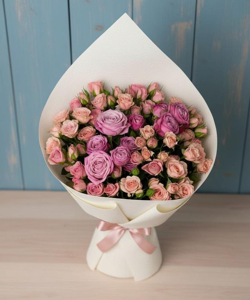 Букет цветов из: Розы в Марёво