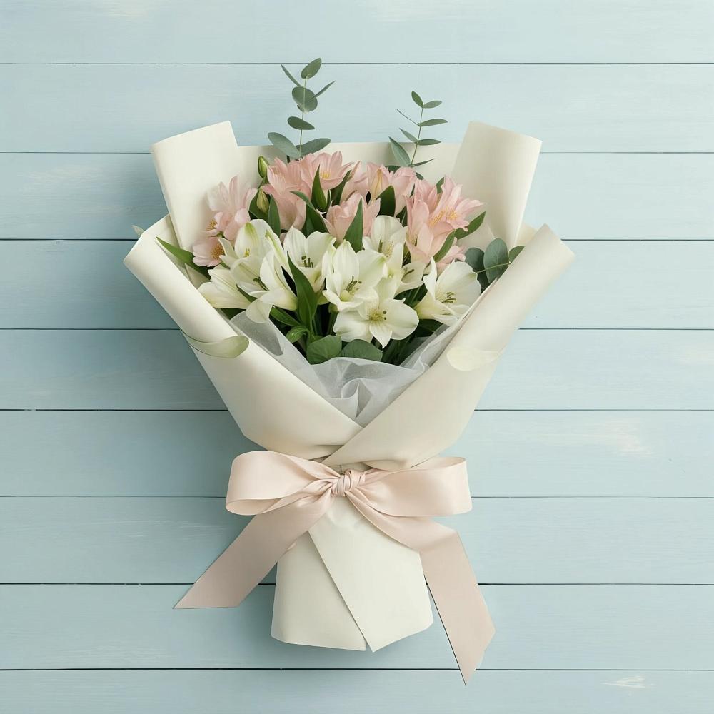 Букет цветов из: Альстромерии в Марёво