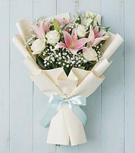 Букет цветов из:  Лилии #REPLACE_PRED# Марёво