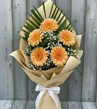 Букет цветов из:  Герберы в Марёво