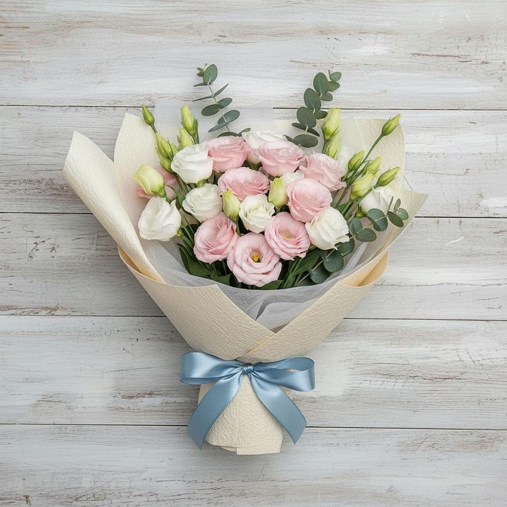 Букет цветов из: Лизиантусы в Марёво